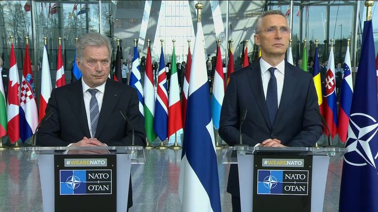 NATO Finland news conference