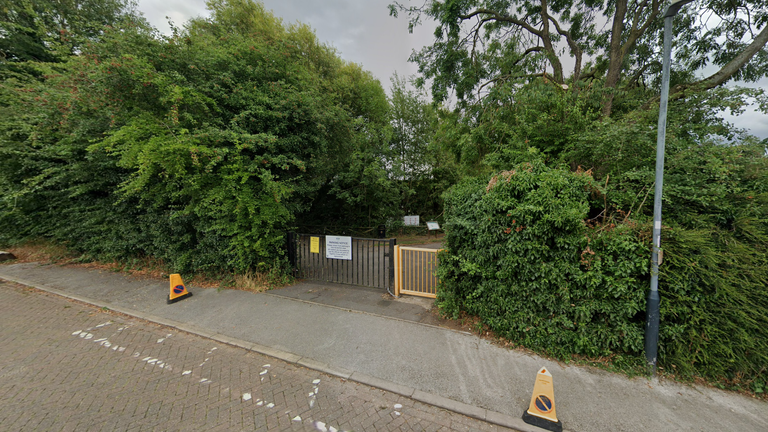 The entrance to Newbold Quarry Nature Reserve in Rugby, Warwickshire. Pic: Google Street View.