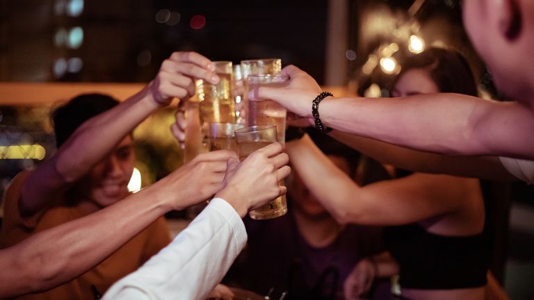 Fewer work parties should involve alcohol, bosses' professional body says |  Business News | Sky News