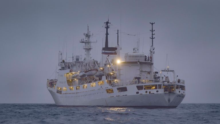 Admiral Vladimirsky is officially classified as an ocean research vessel. Pic: Morten Kruger/DR 
