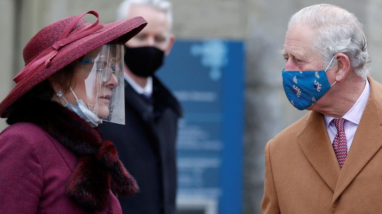 Lord Lieutenant of Wiltshire Sarah Troughton and King Charles