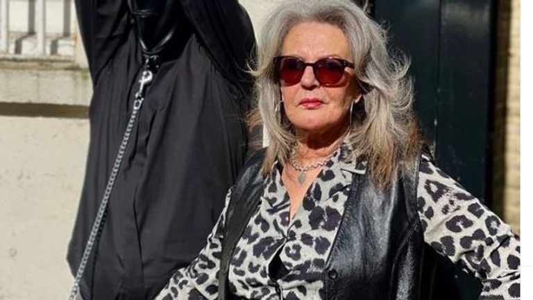 Sherry Lever is known to clients as Mistress Sofia - and says she is a completely different person to when she was younger (below)