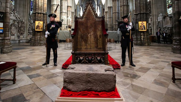 The Stone of Destiny at Westminster Abbey