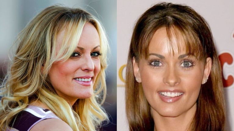 (L-R) Stormy Daniels and Karen McDougal