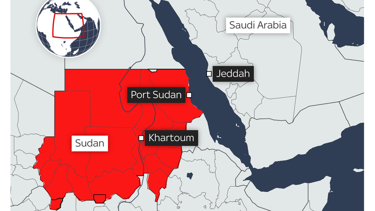 Map of Sudan