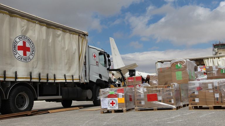 International Committee of the Red Cross aid arrives in Port Sudan (Pic: ICRC)