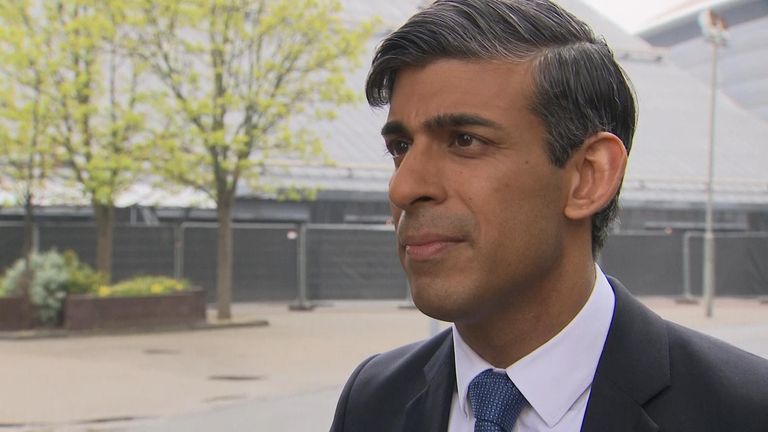 Rishi Sunak speaks to broadcasters in Glasgow, saying he has not spoken to Richard Sharp at all. The prime minister said &#39;I haven&#39;t seen the report, but I understand that he tendered his resignation to the secretary of state and she&#39;s accepted it.&#39;