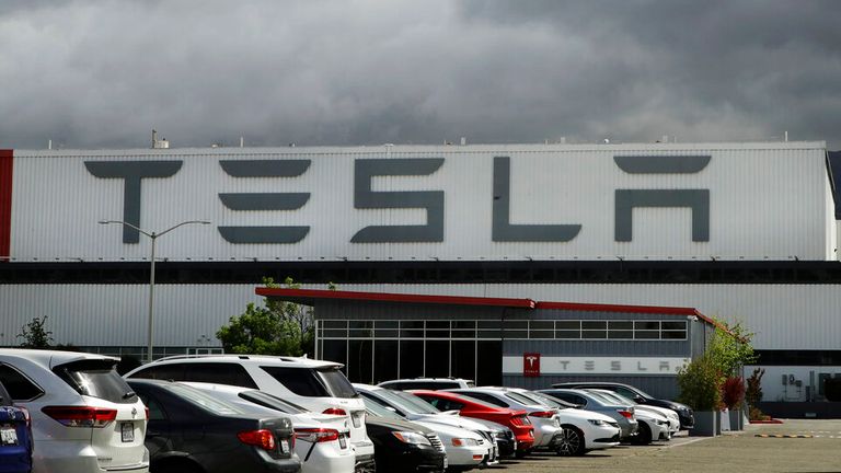 Tesla plant in Fremont, California