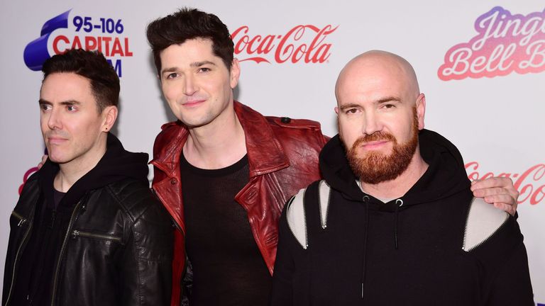 The Script, Glen Power, Danny O&#39;Donoghue and Mark Sheehan during day two of Capital&#39;s Jingle Bell Ball 2017 at the O2 Arena, London. PRESS ASSOCIATION Photo. Picture date: Sunday December 10, 2017. Photo credit should read: Ian West/PA Wire