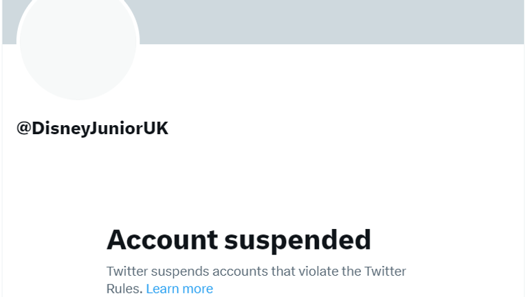 The fake Disney account was later suspended by Twitter