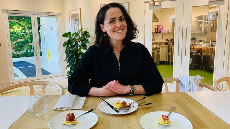Climate reporter Victoria Seabrook puts Ivy Farm&#39;s cultivated meatball to the test, up against a normal meatball made to the same recipe, and a pea protein-based alternative 