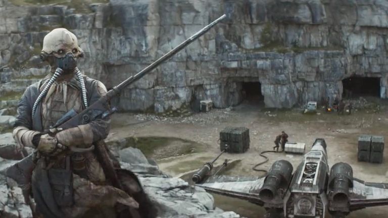 A shot of Winspit Quarry as it appears in the Andor TV series Pic: LucasFilm