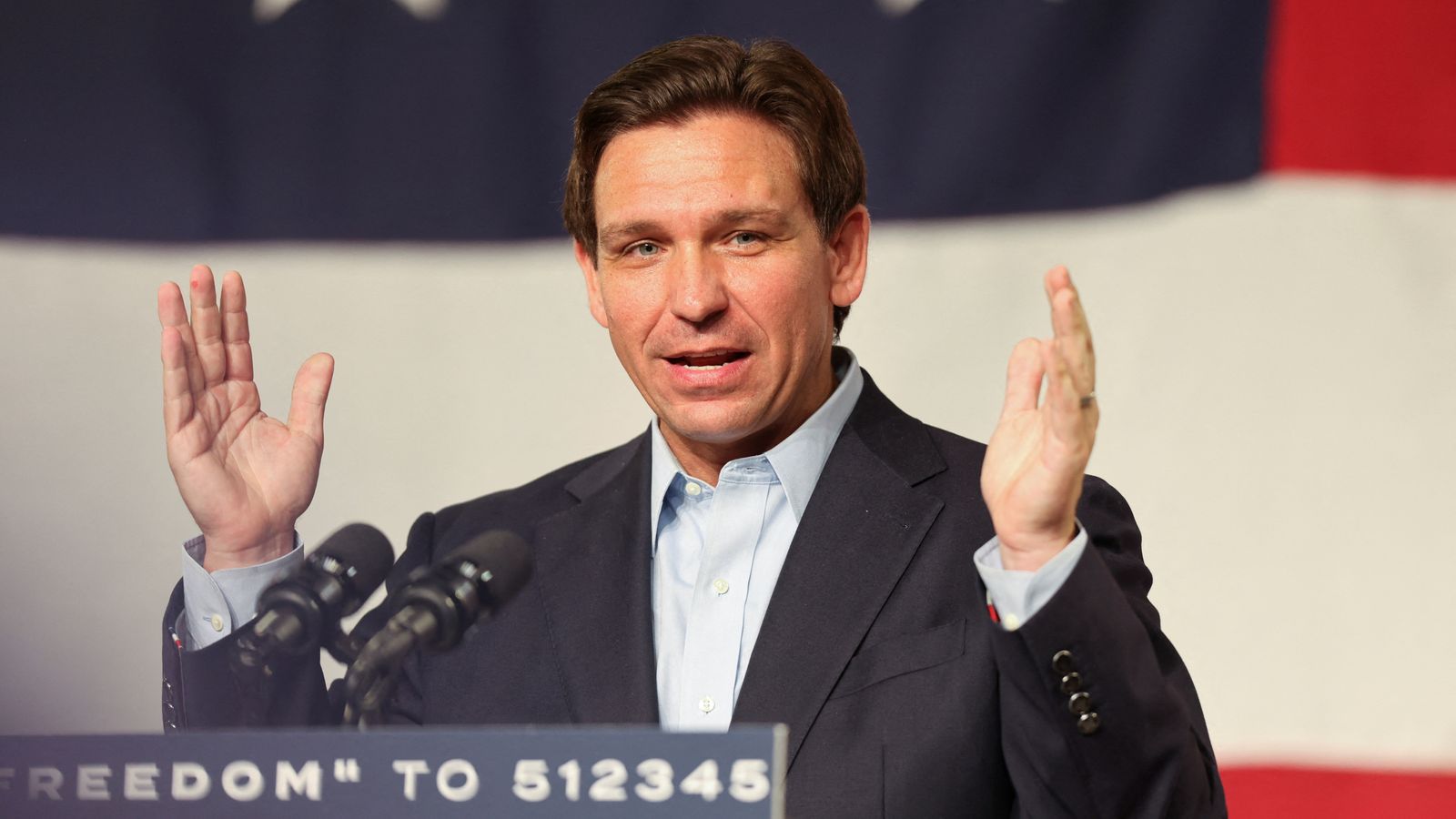 US presidential hopeful Ron DeSantis involved in car crash