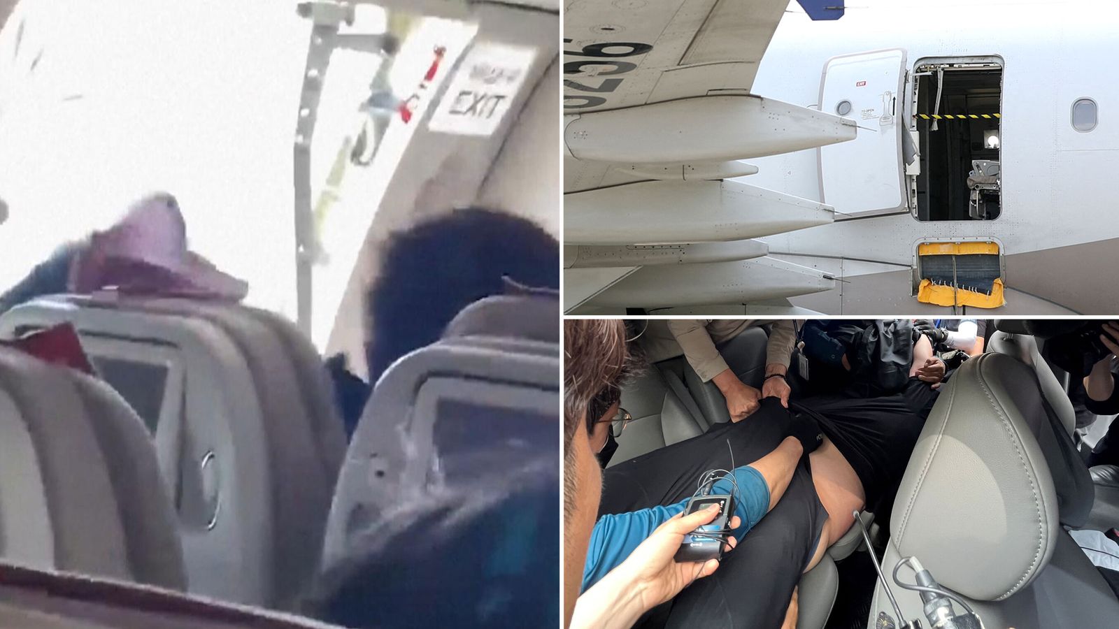 Passenger arrested after plane door opened mid-flight explains he felt 'uncomfortable'