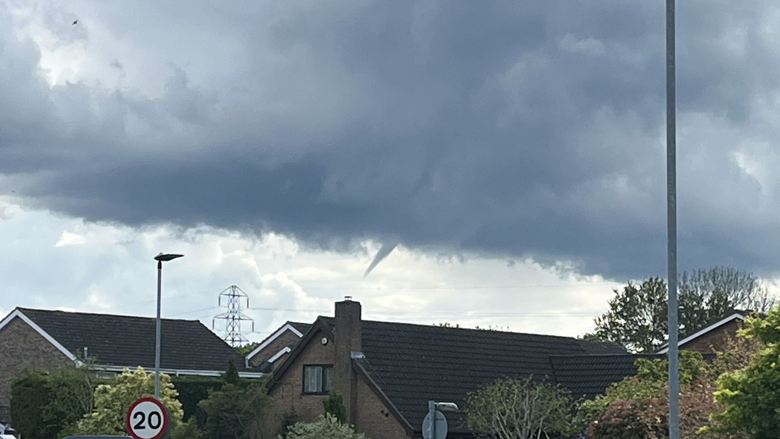 UK weather Ominous funnel clouds spotted as nation is battered by