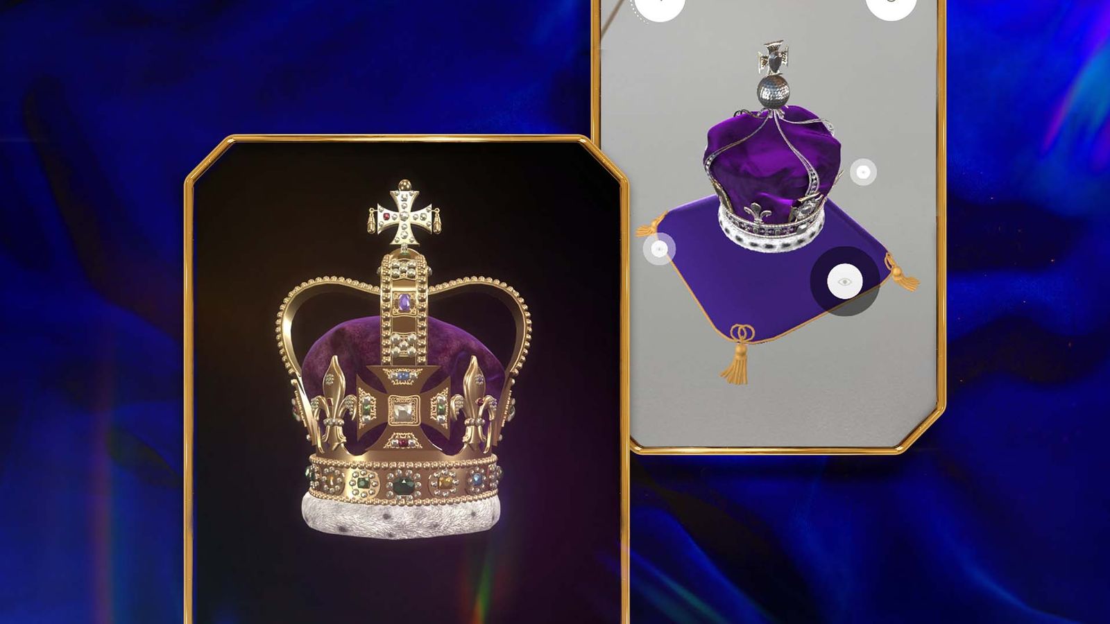 Virtual crowns in your living room Use our AR tool for full King's