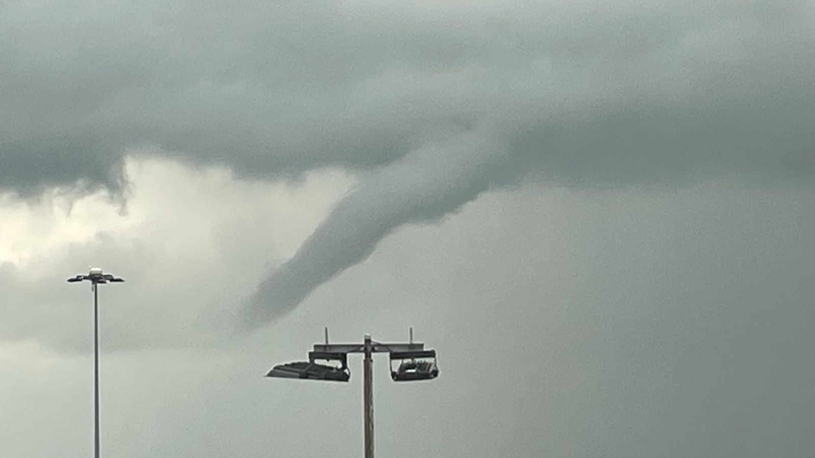 UK weather: Ominous funnel clouds spotted as nation is battered by downpours
