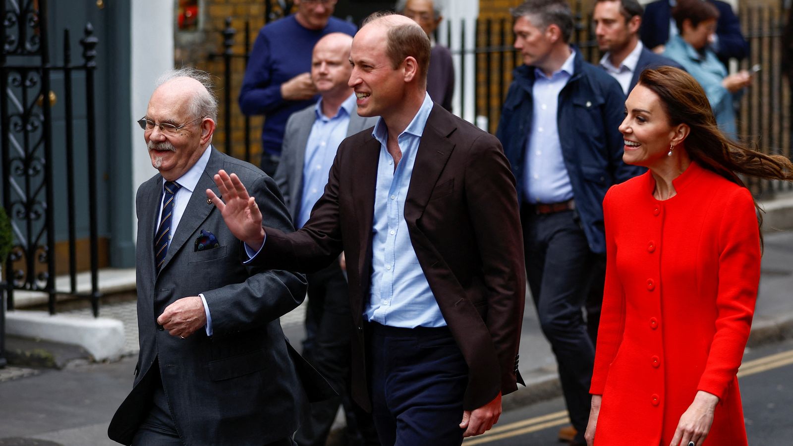 William and Kate meet fans in Soho after trip on the Tube