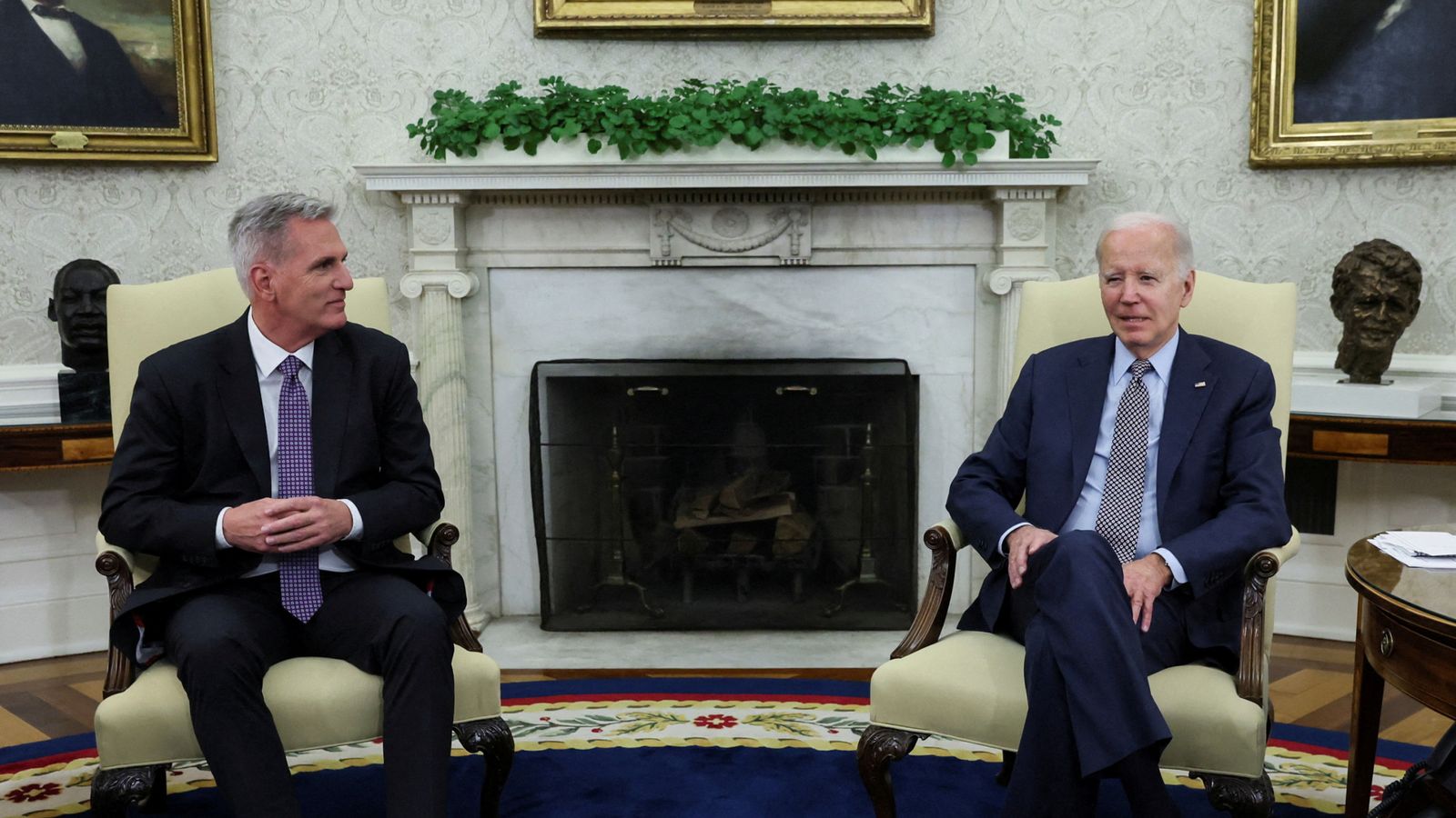 Joe Biden and Kevin McCarthy reach 'agreement in principle' on raising US debt ceiling