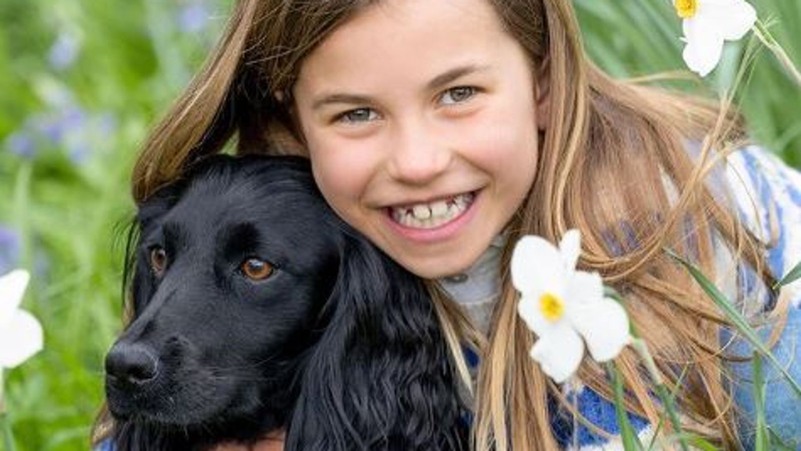 New photo of Princess Charlotte with family dog as William and Kate