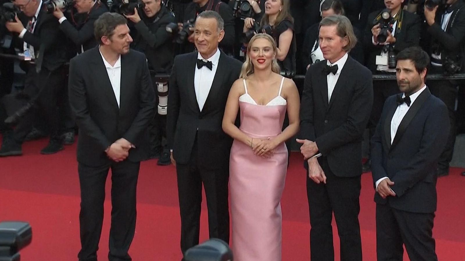 Tom Hanks and Scarlett Johansson take to Cannes red carpet for Asteroid