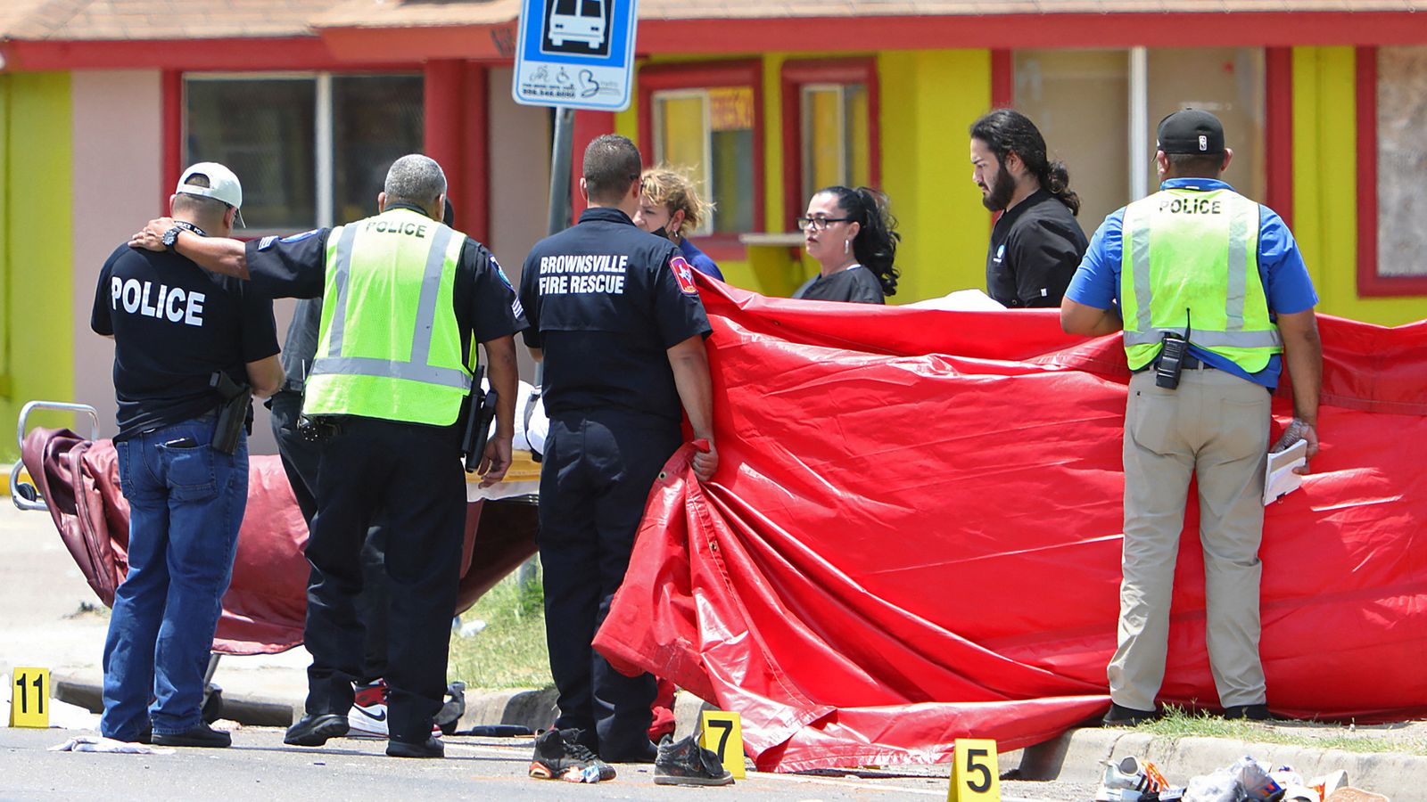 Texas driver charged with manslaughter after fatal bus stop crash | US ...