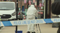 Forensic officers at the scene