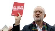 Jeremy Corbyn on the campaign trail in 2019. Pic: PA 