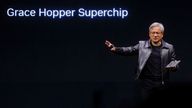 Nvidia Corp chief executive Jensen Huang introduces the Grace Hopper Superchip at the COMPUTEX forum in Taipei, Taiwan May 29, 2023