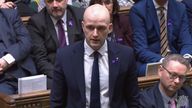 SNP Westminster leader Stephen Flynn speaks during Prime Minister&#39;s Questions in the House of Commons, London. Picture date: Wednesday March 22, 2023.