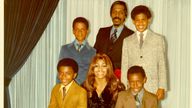 Craig Raymond Turner (Top right) poses with Ike and Tina Turner in a family portrait in 1972.  