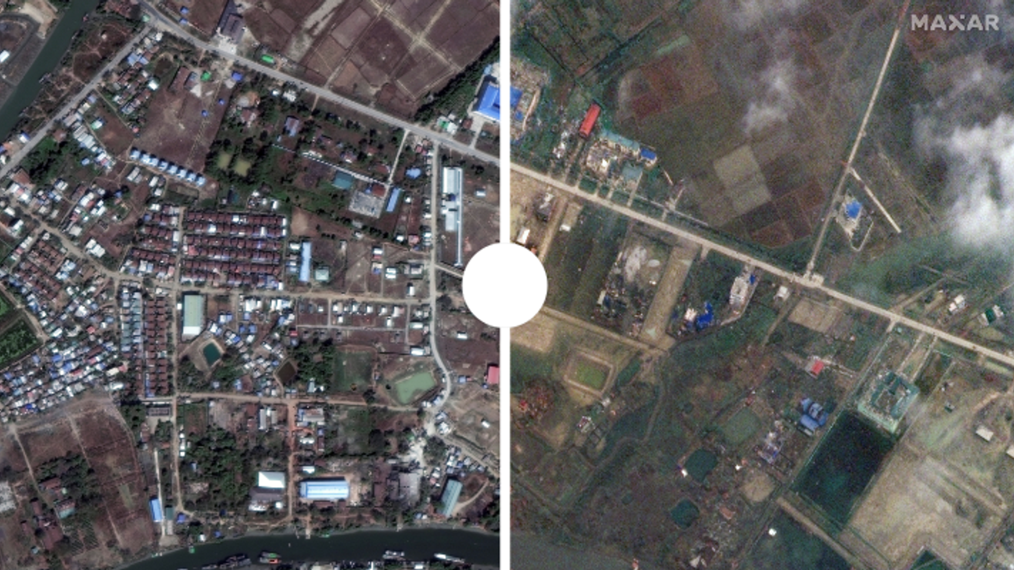Cyclone Before And After
