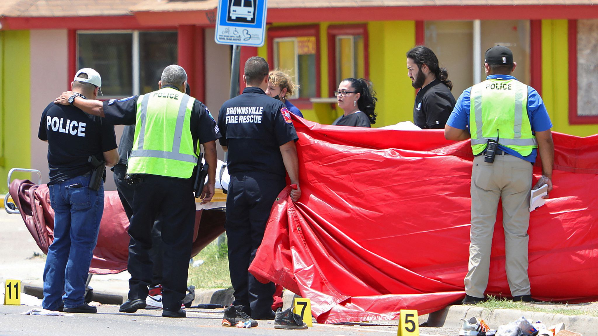 Texas driver charged with manslaughter after fatal bus stop crash | US ...