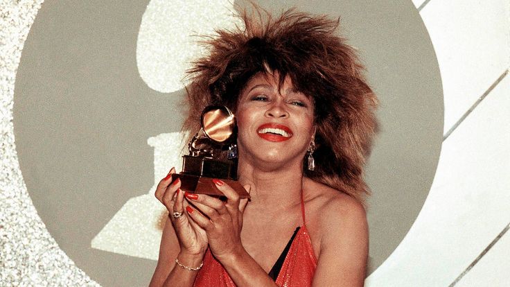 Tina Turner holds up a Grammy Award in 1985
Pic:AP