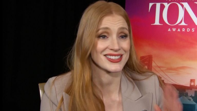 Jessica Chastain says &#39;theatre saved me&#39;.