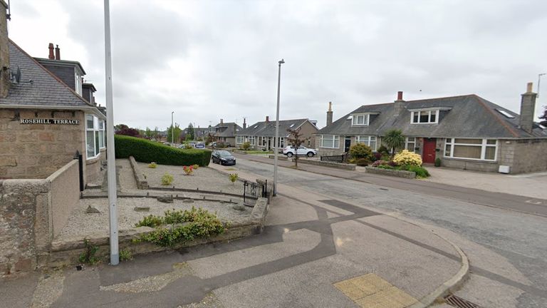 Rosehill Crescent in Aberdeen. Pic: Google Maps
