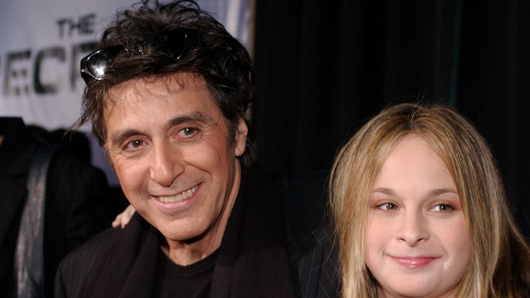 Al Pacino with his daughter Julie in 2003. Pic: AP