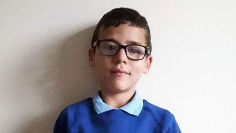 Alfie Steele who was found fatally collapsed at home in Droitwich, Worcestershire, in February 2021. 