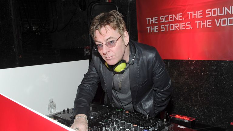 The Smith&#39;s Andy Rourke, Rock and Roll Hall of Fame nominee, DJs as a part of The Scene By Stoli Project celebrating 35 years of nightlife at The Pyramid Club on Avenue A in New York, Tuesday, Oct. 28, 2014.
Pic:AP