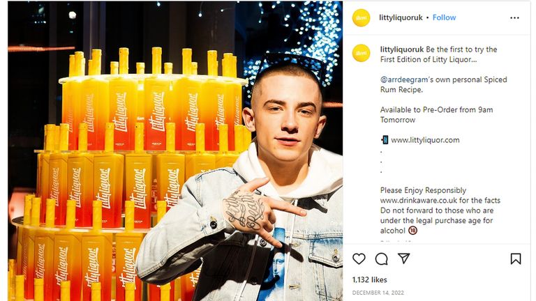 Alcohol ads featuring rapper banned for breaching rules