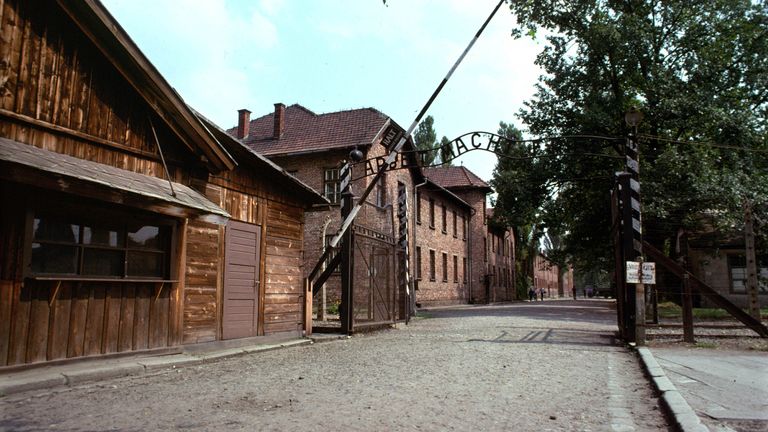 Main gate at Auschwitz