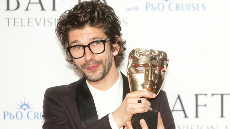 Ben Whishaw, with the award for Leading Actor, for This Is Going To Hurt, at the Bafta Television Awards 2023 at the Royal Festival Hall, London. Picture date: Sunday May 14, 2023.