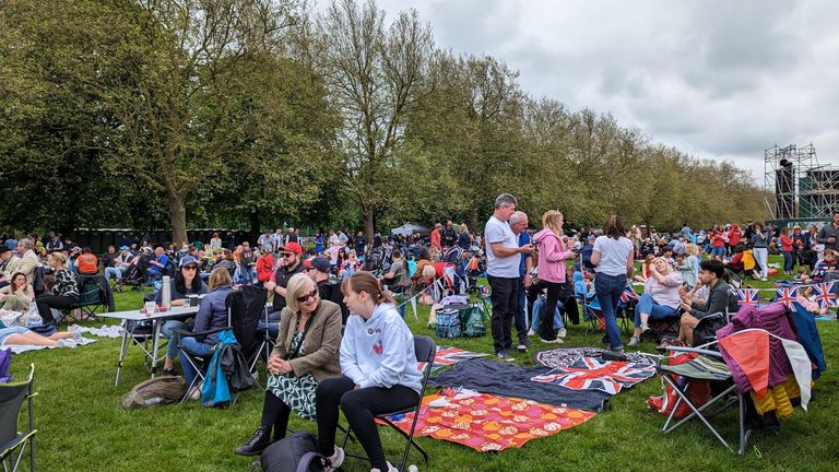 Crowds at big lunch on Long Walk 
Pic:Lara Keay