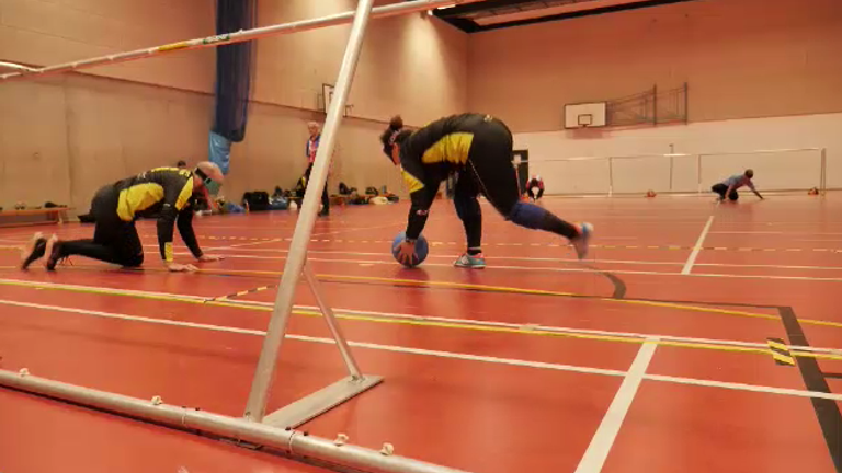 Goalball is a 3-a-side team sport for blind and partially blind athletes