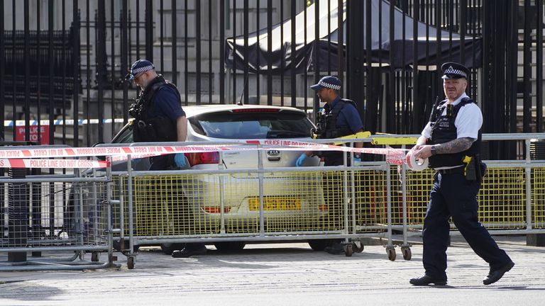 Car crashes into Downing Street