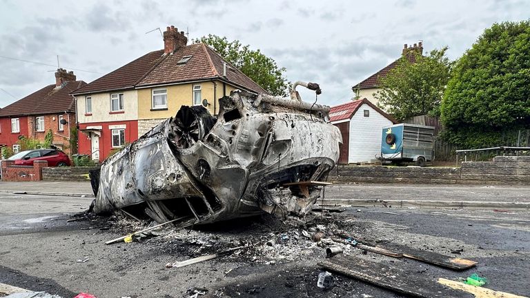 The aftermath in Ely, Cardiff