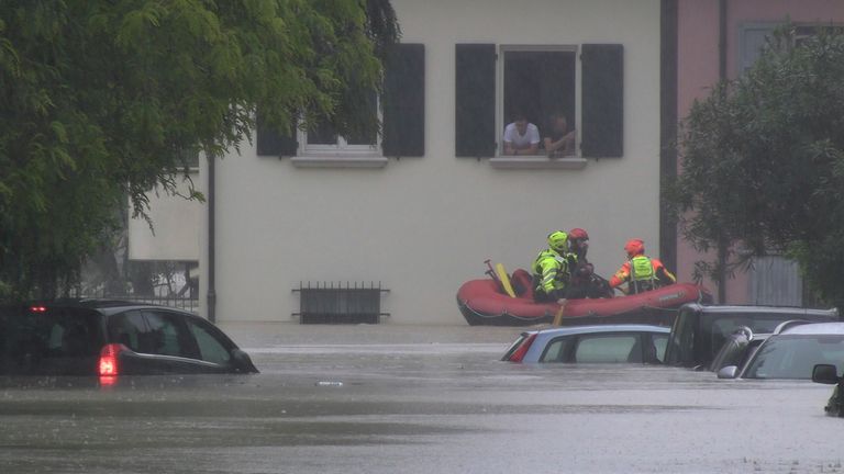 Flooding in Cesena
Pic:AP