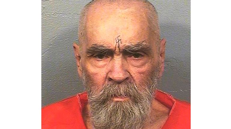 Charles Manson pictured in 2017
Pic:California Department of Corrections and Rehabilitation/AP