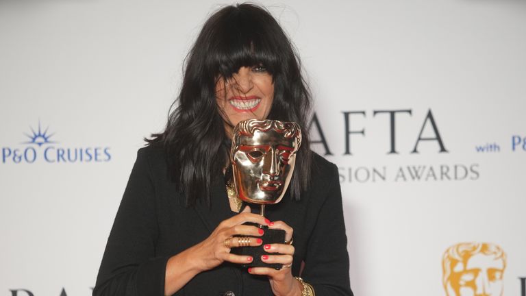 Claudia Winkleman with the award for Entertainment Performance, The Traitors, at the Bafta Television Awards 2023 at the Royal Festival Hall, London. Picture date: Sunday May 14, 2023.