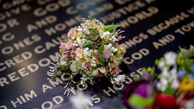 The Queen&#39;s Coronation bouquet after it was laid at the Grave of the Unknown Warrior in Westminster Abbey, London, following the coronation ceremonies of King Charles III and Queen Camilla. Picture date: Saturday May 6, 2023. Aaron Chown/Pool via REUTERS